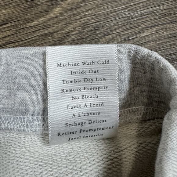 Frank & Eileen Catherine Favorite Sweatpants Size Medium Gray Crop Raw Hem - Picture 10 of 14